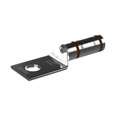 Zapata de compresión LCA2-14-Q, para cal. 2 Awg, Barreno para tornillo prisionero de 1/4, 25 Pz