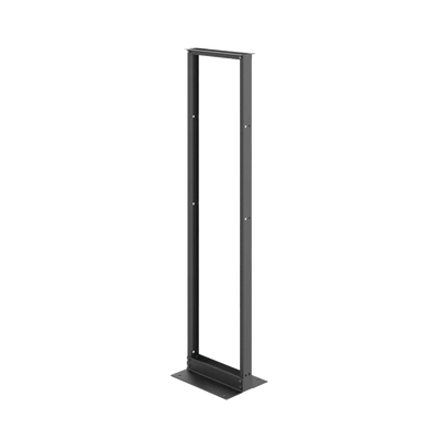 Rack de Dos Postes Estándar de 19 in, Rieles Numerados y Roscados Fabricado en Aluminio, 45 Unidades de Rack, Color Negro