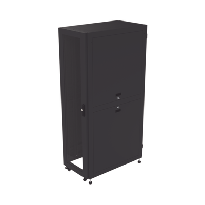 Gabinete para Telecomunicaciones Rack Estándar de 19", 42UR, 600 mm Ancho x 1000 mm Profundidad. Fabricado en Acero, Se envía el Gabinete Armado.