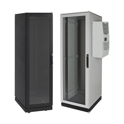 Gabinete de Telecomunicaciones ProLine V/D, 600 mm de Ancho, 1000 mm de Profundidad, Compatible Con Aire Acondicionado Tipo G52, NEMA 12, 42 UR, Color Negro