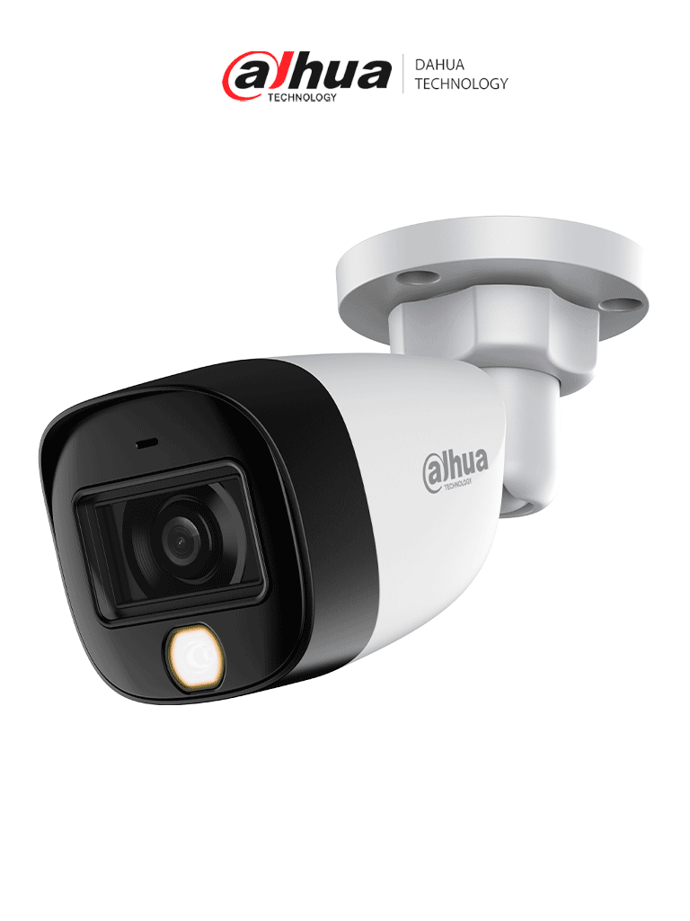 DAHUA HAC-HFW1801C-IL-A - Cámara bullet ofrece resolución 4K de 8 MP, iluminador dual para entornos oscuros, lente de 2.8 mm con ángulo de 106°, alcance IR de 20 m, WDR real de 120 dB, tecnología Super Adapt y micrófono integrado