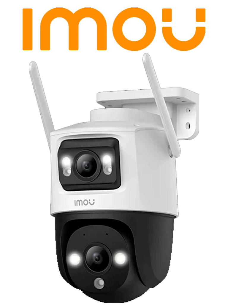 IMOU Cruiser Dual 10MP (IPC-S7XN-10M0WED ) - Cámara IP PT Dual Wifi Full Color con lente Fijo de 5 Megapixeles + Lente PT 5 Megapixeles. Cuenta con 30 m de Iluminación Nocturna y Audio Bidireccional con micrófono y tecnología IMOU Sense