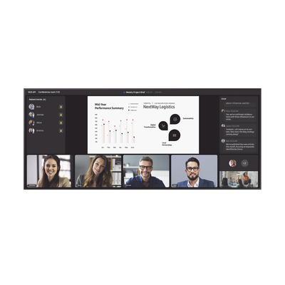 Pantalla Profesional WIDE 105" 5K  / 500 nits / Para uso 24/7 / Tizen 8 / HDMI / Dysplay port / bocinas integradas / Eco Sensor / Soporta Rotacion de imagen Pivot