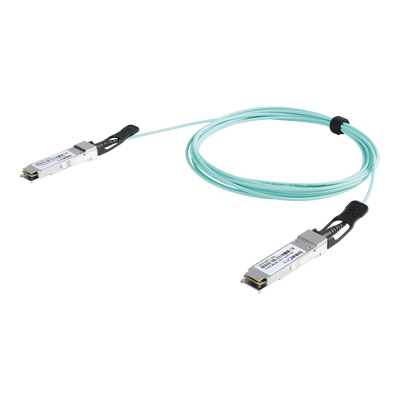 Cable AOC QSFP+ de 40 Gbps a 40 Gbps / Cable de fibra óptica Activo / Longitud: 1 metro