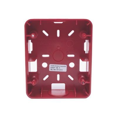 Caja Trasera Resistente a la Intemperie, Roja (para usar con la serie de estrobos HE) (0500-06360) De Hochiki