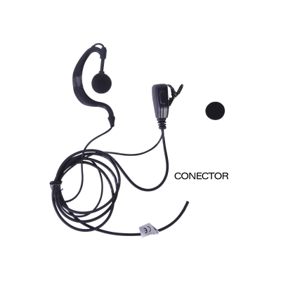 Micrófono - audífono de solapa ajustable al oído para KENWOOD TK3230/ 3000/ 3402/ 3312/ 3360/ 3170, NX240/ 340/ 220/ 320/ 420