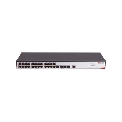 Switch Gigabit PoE+ / Administrable / 24 Puertos SFP GE  / 4 Puertos SFP 10G  / Soporta IGMP