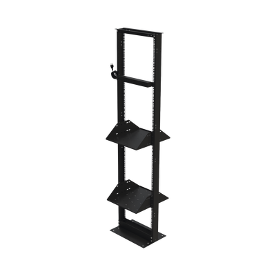 Kit de Rack Estándar 19", 45 UR con 2 Charolas  y PDU (8 tomas). Ideal para UPS y Servidores tipo Torre.
