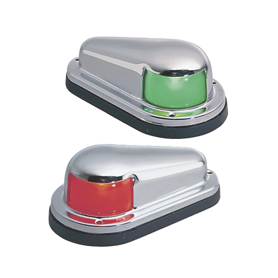 Set de Luces Laterales de Montaje Horizontal con Carcasa de Acero para Embarcaciones a Vela o a Motor de Menos de 12 Metros