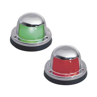 Set de Luces Laterales de Montaje Horizontal en Carcasa de Acero Inoxidable para Todo Tipo de Embarcación Menores de 12 Metros