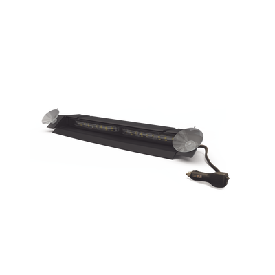 Luz Direccional de Visera, 12-24 Vcc con enchufe vehicular, doble cabezal, dual color, rojo/blanco/azul/claro