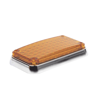 Luz de Advertencia de 6X4", Color Ambar, Ideal para Ambulancias