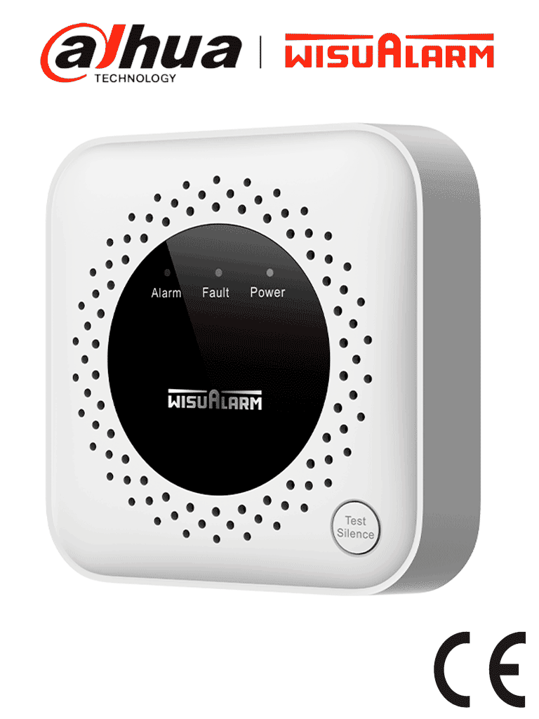 DAHUA WISUALARM DHI-HY-GB40A -Detector de gas propano (C₃H₈) autónomo, sensor de gas catalítico, salida de relevador, salida de válvula, detección de temperatura ambiente, alarma de 70 dB, LED indicadores, certificación CE,