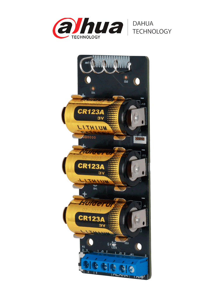 DAHUA ARM320-W2 - Expansor de entradas inalámbricas, 1 entrada de alarma + 1 entrada anti-tampering, Tipos de alarma: medica, fuego. emergencia, gas, App DMSS, Frecuencia 433 MHz, Tecnología: AirShield, Compatible con HUB 1.0 y HUB 2.0