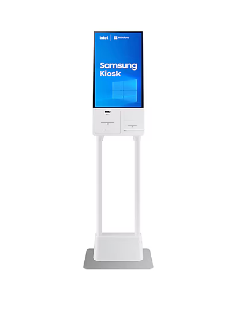 SAMSUNG - Kiosko Interactivo 24" 250 Nits Touch con Sistema Operativo Windows / Base y Pedestal