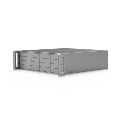 UniFi Enterprise Grabador Empresarial ENVR para hasta 210 cámaras HD, o 140 cámaras 2K, o 70 cámaras 4k, incluye la aplicación UniFi Protect y Access, 1 puerto RJ45 de 10G, 2 puertos SFP+ 10G, 16 bahías para discos duro