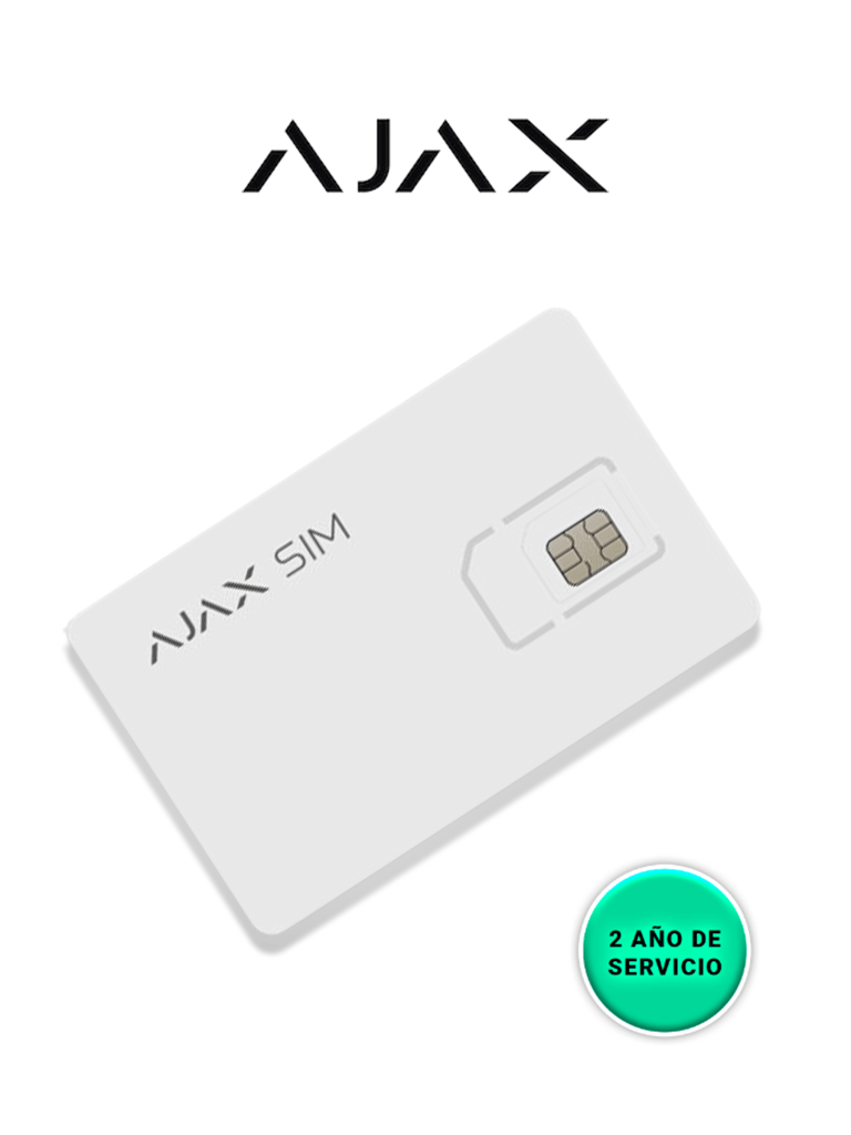 AJAX Servicio de Datos Ilimitados por 2 años para SIM AJAX