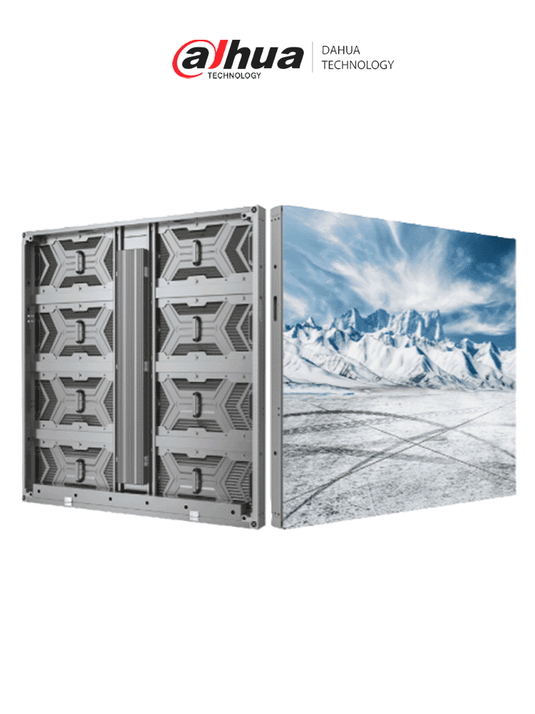 DAHUA DHI-PHGOA6-FC -Gabinete LED Pitch 6 mm/ SMD/ 5500 nits/ Gabinete de Aluminio 1x1 Metro Ligero y Delgado/ Resolución 160x160/ Mantenimiento Frontal y Trasero/ IP65/ Ahorro de Energía/