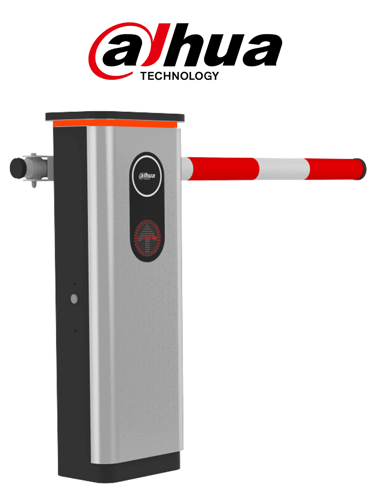 DAHUA DHI-IPMECD-2067KIT - Barrera Vehicular Abatible con LED/ Compatible con Brazo Cilíndrico de 4 Metros / 6 millones de ciclos / Control remoto hasta 50m / Sin resorte / 2000 RPM / Motor CC sin escobillas /INCLUYE BRAZO IPMECD-0267-M40/