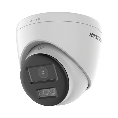 [Audio Bidireccional + Dual Light + ColorVu] Turret TURBOHD 4K (8 Megapixel) / Lente 2.8 mm / 40 mts IR EXIR + 40 mts Luz Blanca / Micrófono y Bocina Integrado / Exterior IP67 / dWDR