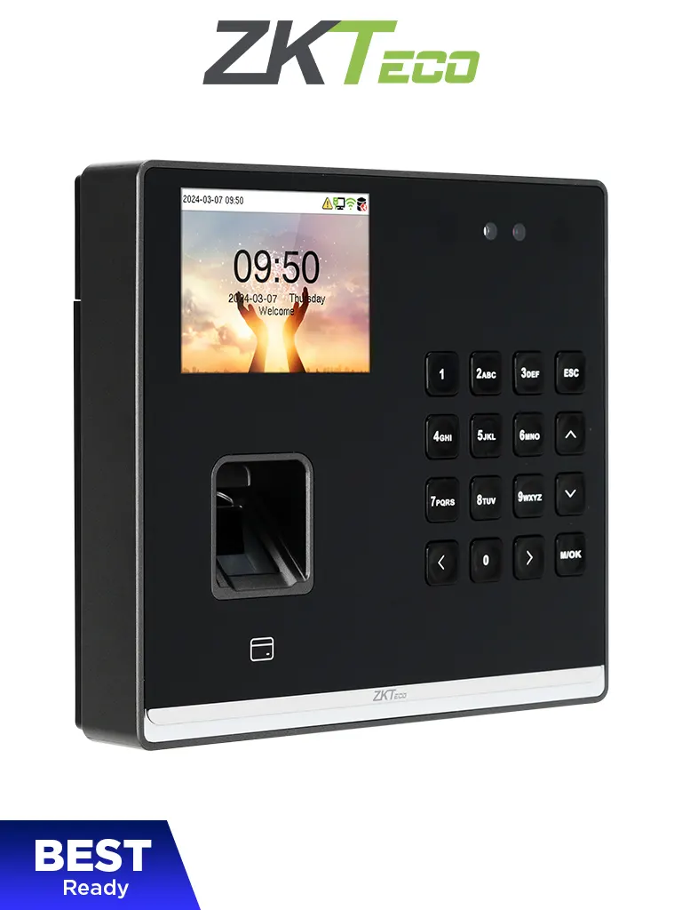 ZKTECO SENSEFACEM2FLR-  Control de Asistencia con Acceso Basico para 500 rostros / 1,000 huellas / 1,000 tarjetas 125 KHz / 150,000 Eventos / Bateria de Respaldo de 4 horas / Compatible con ZKBio Zlink