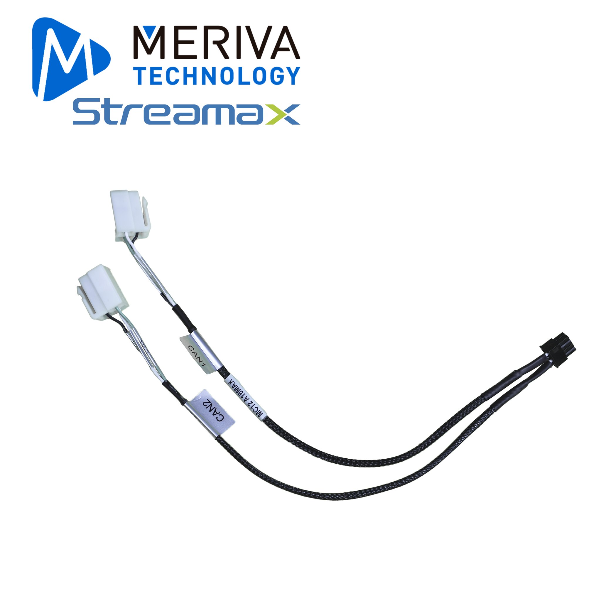 Imagen de CABLE DE CONEXION MERIVA STREAMAX MC12 A16MAX / CAN (1-2) / CONECTOR 5557 DE 8PIN / 30CM / COMPATIBLE CON DVR MOVIL A16MAX