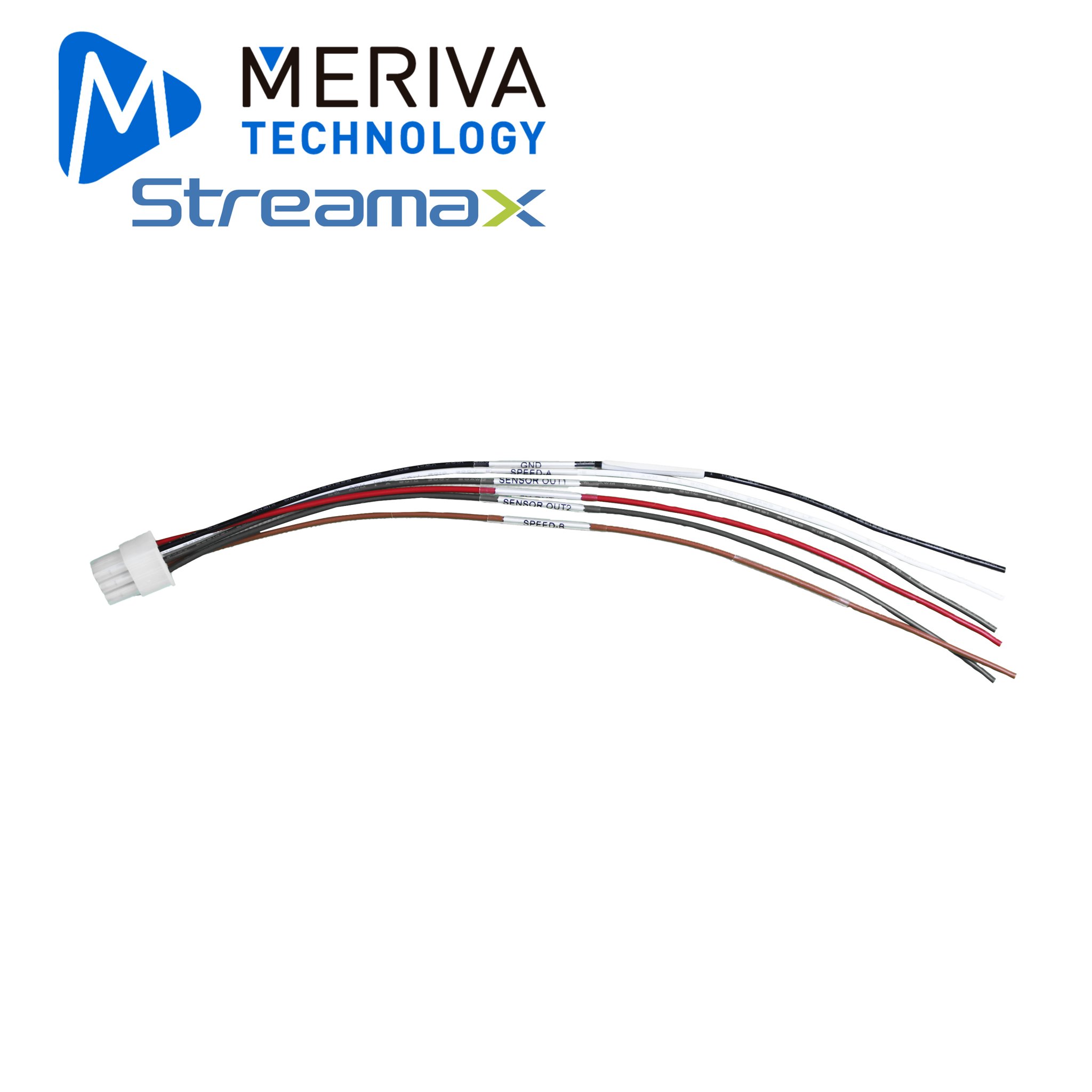 Imagen de CABLE DE VELOCIDAD MERIVA STREAMAX MSC A16MAX / CONECTOR 5557 DE 8PIN / 25CM / SALIDAS DE ALARMA / COMPATIBLE CON DVR MOVIL A16MAX