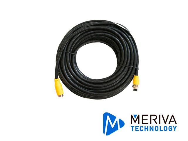 Imagen de CABLE DIN DE AVIACION 4 PINES MERIVA TECHNOLOGY MCBL150 15M DE LARGO / COMPATIBLE PARA CÁMARAS HD SOLUCION MOVIL / USO EN INTERIORES / CONECTOR HEMBRA - MACHO / NEGRO