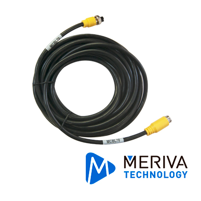 Imagen de CABLE DIN DE AVIACION 4 PINES MERIVA TECHNOLOGY MCBL70 7M DE LARGO / COMPATIBLE PARA CÁMARAS HD SOLUCION MOVIL / USO EN INTERIORES / CONECTOR HEMBRA - MACHO / NEGRO