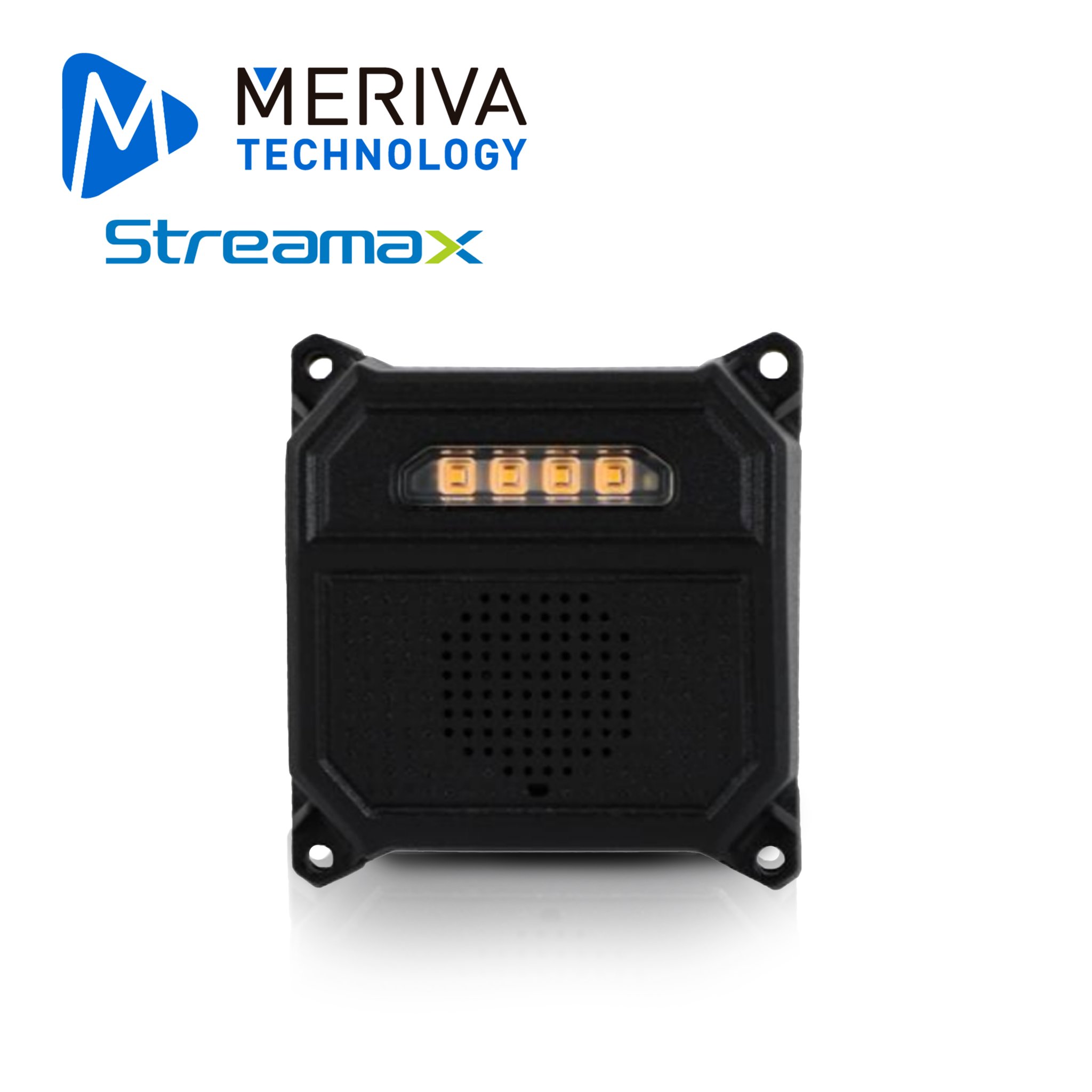 Imagen de MINI ALARMA DETECTORA DE PEATONES MERIVA STREAMAX MB2-L / IP67 / 12-24 VCD / CONECTOR DIN DE 6PIN / SOPORTA ALARMA DE VOZ / SOPORTA LUZ DE ALARMA
