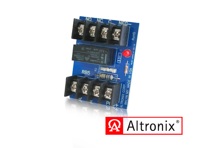 Imagen de MODULO RELEVADOR / VOLTAJE DE 6 O 12 VDC / RB5 ALTRONIX / CONSUMO DE CORRIENTE 120 MA CUENTA CON INDICADOR LED