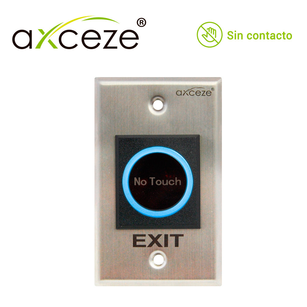 Imagen de BOTON SIN CONTACTO NO-TOUCH AX-TOUCH1 RELAY INTEGRADO BOTÓN DE ACTIVACIÓN INMEDIATA CON LED.