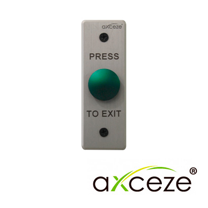 Imagen de BOTON LIBERADOR AXCEZE  AX-B80  BOTON TIPO PUSH  FORMA DE HONGO FABRICADO EN ALEACION DE ALUMINIO  MEDIDAS 115 X 40 X 25MM  CONEXION A 2 HILOS CUENTA CON LOS ESTADOS N.O. Y N.C.