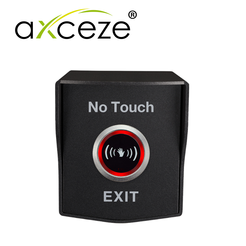 Imagen de BOTON DE PETICION DE APERTURA PARA EXTERIOR SIN CONTACTO   AXCEZE   AX-B200 GRADO DE PROTECCION IP68 CARCASA METALICA EN COLOR NEGRO CUENTA CON SALIDA DE RELEVADOR COMPETO   COM.   N.O.   N.C.    DISTANCIA DE DETECCION  0 A 10 CM   CUENTA CON LED INDICADOR DE ESTADO DIMENSIONES 78 X 91.5 X 61 MM