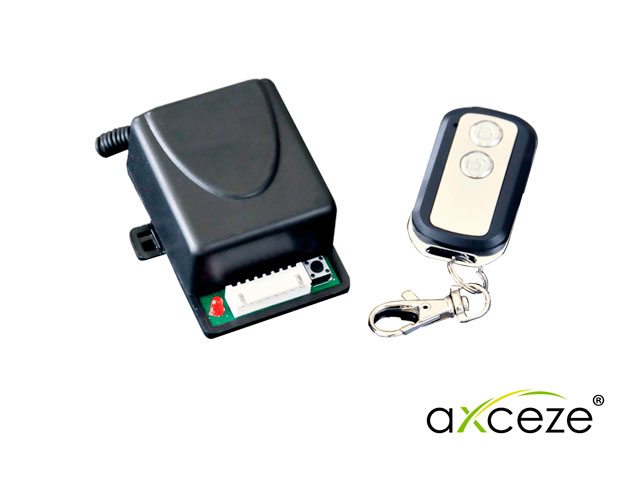 Imagen de RECEPTOR INALAMBRICO CON CONTROL REMOTO AXCEZE AX-REC10 433.92MHZ SOPORTA HASTA 29 CONTROLES