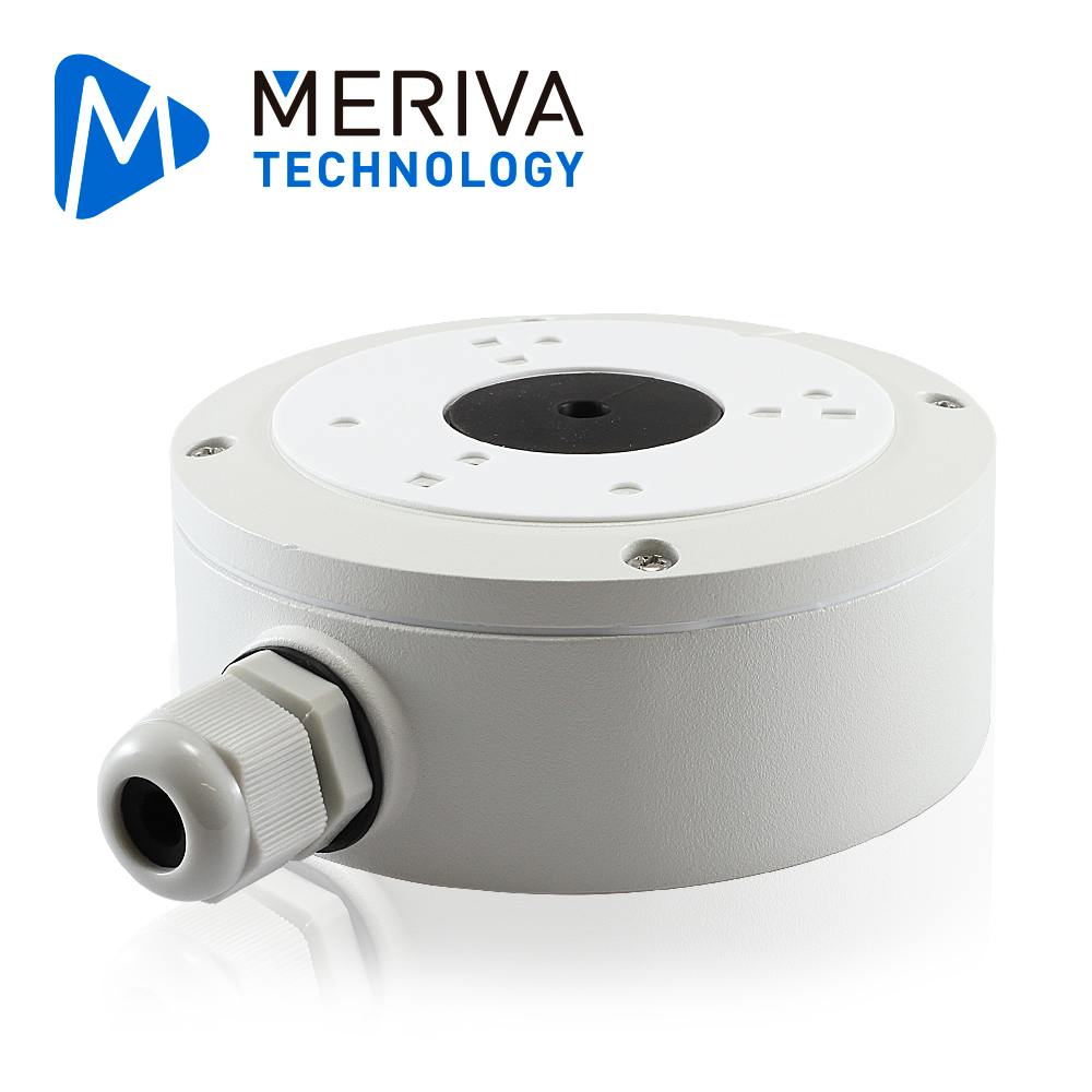Imagen de CAJA DE CONEXIONES REDONDA MERIVA TECHNOLOGY MVA-JB0301 / MONTAJE EN PARED O TECHO / COMPATIBLE CON CAMARAS PREFIJO MSC / MFC / MBASHD TIPO BULLET EN ANALÓGICO CON LENTE FIJO / CAMARAS CON PREFIJO MOB TIPO BULLET EN IP CON LENTE FIJO