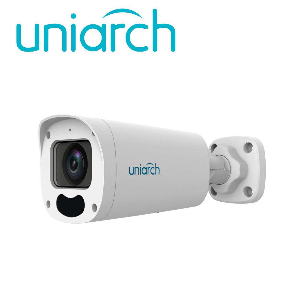 Imagen de CÁMARA IP BULLET UNIARCH IPC-B315-APKZ / 5 MP/ ULTRA265 / LENTE MOTORIZADO 2.8-12 MM / WDR 120 DB / MICROFONO EMBEBIDO / RANURA PARA MICRO SD HASTA 256 GB / IR 50M / POE AF / 12 VCD / ANALITICA HUMAN BODY DETECTION / IP67