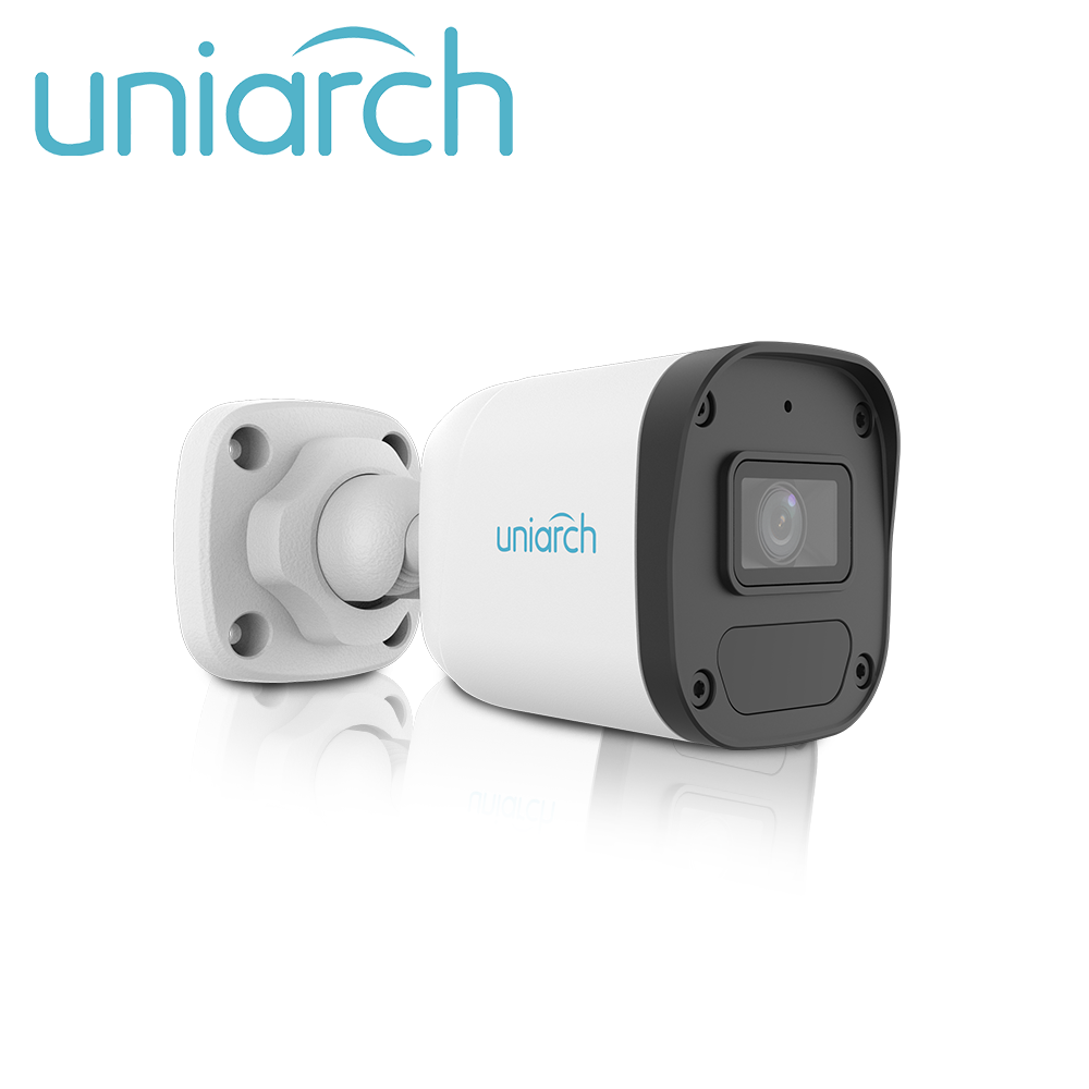 Imagen de CAMARA IP BULLET UNIARCH IPC-B134-AF28-ECO / 4MP / LENTE-2.8MM / DWDR / MICROFONO-INTEGRADO / HUMA-BODY-DETECTION 2.0 / IR30M / ONVIF / ULTRA265 / POE / 3AXIS / IP67 / SERIE ECO