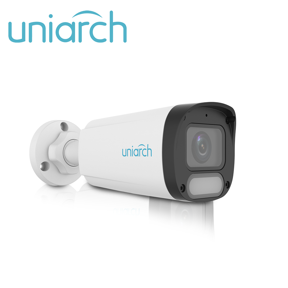 Imagen de CAMARA IP BULLET OWLVIEW UNIARCH IPC-B242-ADF28K-WP / 2MP / LENTE 2.8MM / TRUE-WDR120DB / LUZ-CALIDA30M-LUZ-BLANCA30M / MICROSD512GB / MICROFONO-INTEGRADO / ULTRA-MOTION-DETECTION / POE-AF / ONVIF / NDAA / 3-AXIS / IP67 / GRAFENO+PLASTICO / ULTRA265 / SERIE HALO / MODOCORREDOR