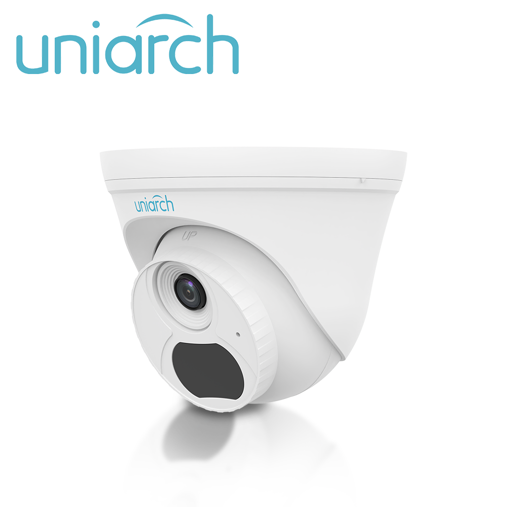 Imagen de CAMARA IP DOMO UNIARCH TURRET IPC-T134-AF28-ECO / 4MP / LENTE-2.8MM / DWDR / MICROFONO-INTEGRADO / HUMAN-BODY-DETECTION 2.0 / IR30M / ONVIF / ULTRA265 / POE / 3 AXIS / IP67 / SERIE ECO