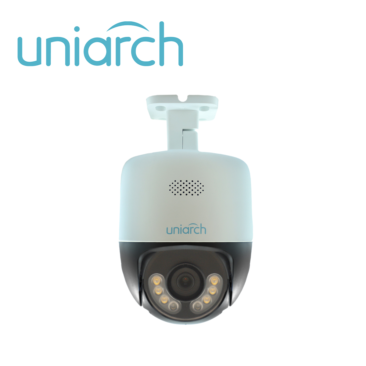 Imagen de CAMARA IP PT UNIARCH  IPC-P213-AF40KC / 3MP / ULTRA 265 / LENTE 4 MM / IP66 / DWDR / MICROFONO EMBEBIDO / BOCINA EMBEBIDA / RANURA PARA MICRO SD 256 GB / IR 30M / POE AF /12VCD / ANALITICAS / INTERIOR EXTERIOR (INCLUYE BRAZO DE PARED)