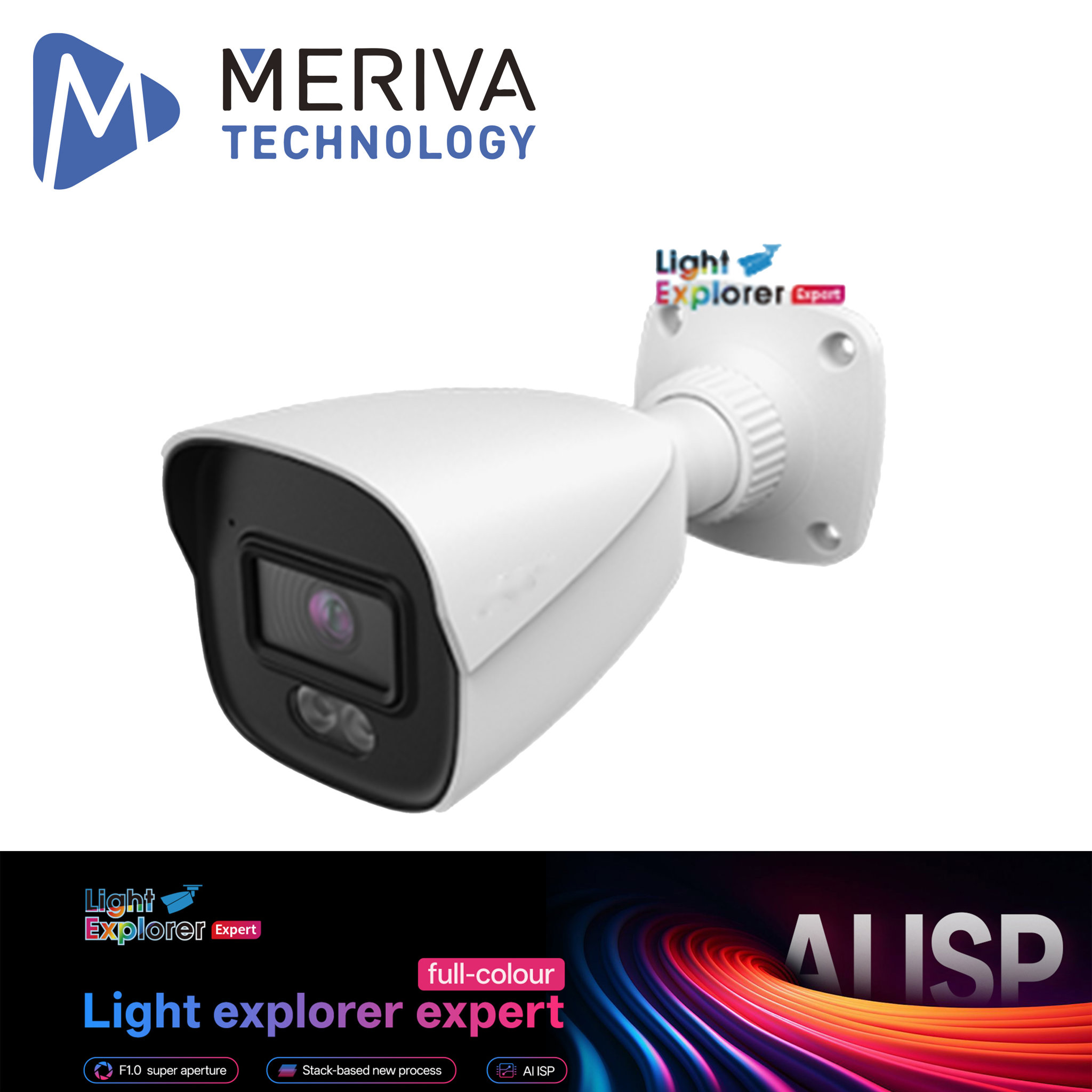 Imagen de CAMARA IP BULLET MERIVA TECHNOLOGY MOB-400UC / 4MP / H.265+ / 2.8MM / ULTRA COLOR AI ISP LUZ CALIDA 20M / IP67 / METALICA / 12 VCD / POE / SOPORTA MICRO SD HASTA 256 GB (NO INCLUIDA) / ENTRADA DE AUDIO / MICROFONO INTEGRADO / MIA 2.0 / ONVIF / VIDEO ESTRUCTURADO INTRUSION - CRUCE DE LINEA - OBJETO PERDIDO O ABANDONADO