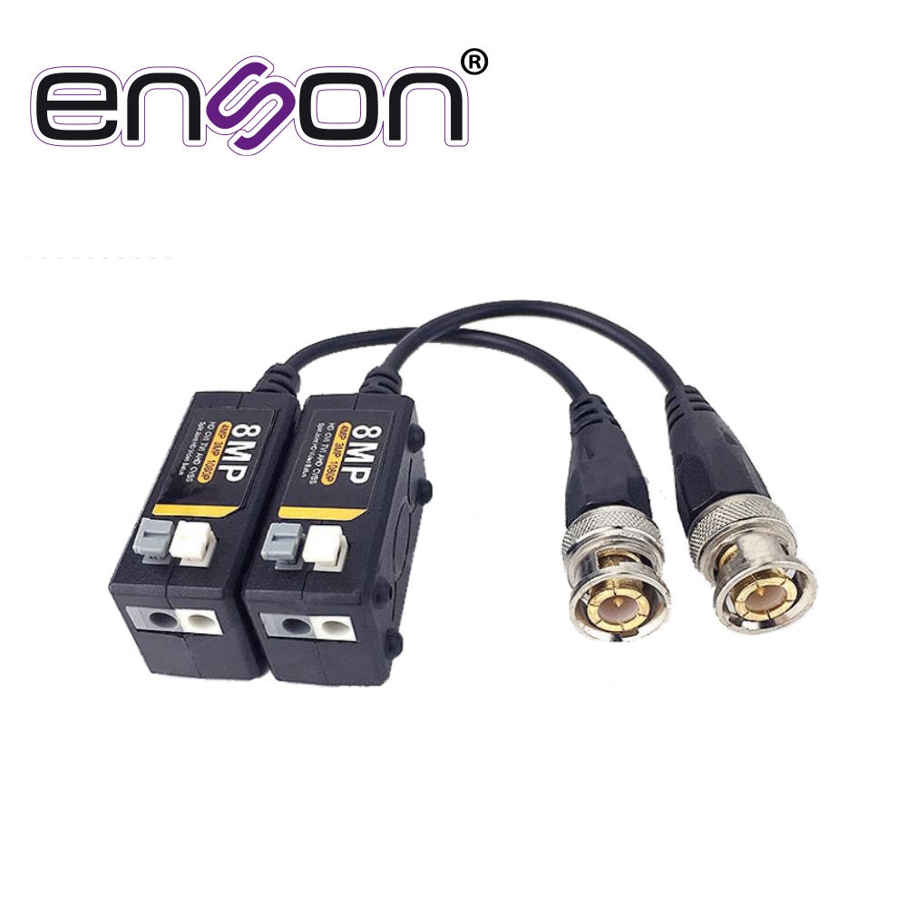 Imagen de TRANSCEPTOR PASIVO HD ENSON ENS-VT500 AHD/TVI/CVI PUSH-IN SOPORTA RESOLUCIONES 720P 960P 1080P 3MP 4MP 5MP Y 8 MP