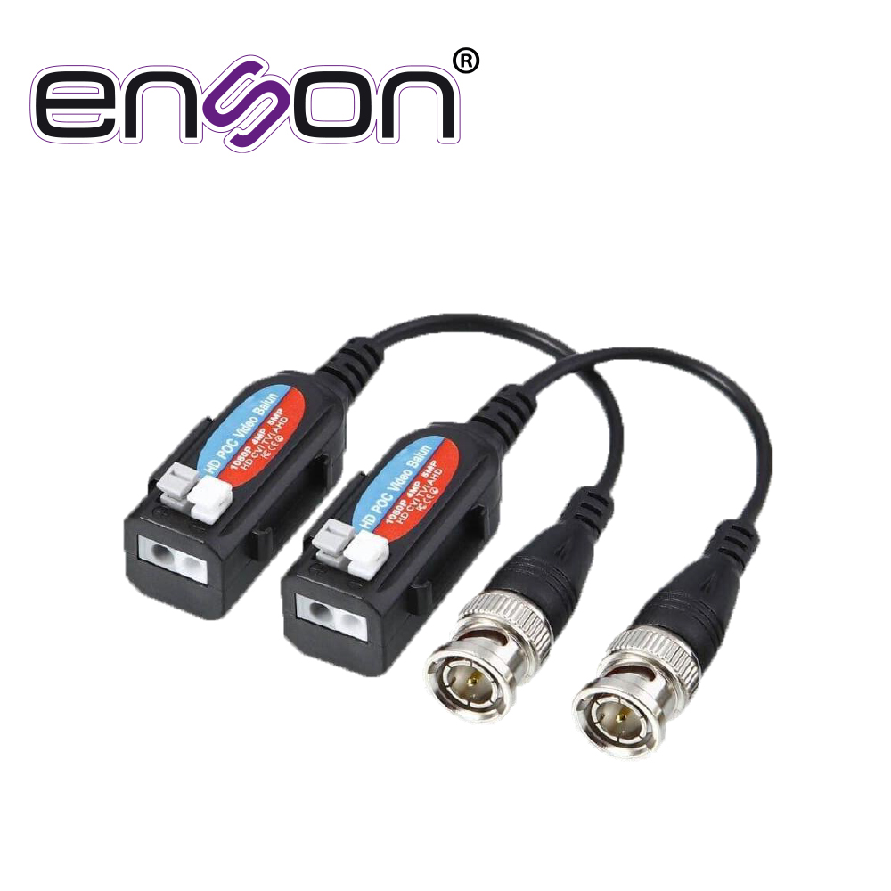 Imagen de TRANSCEPTOR PASIVO 4K POC ENSON ENS-VT4K CON PROTECCION CONTRA SOBRE TENSIONES SOPORTA RESOLUCIONES 720P 960P 1080P 3MP 4MP 5MP 4K