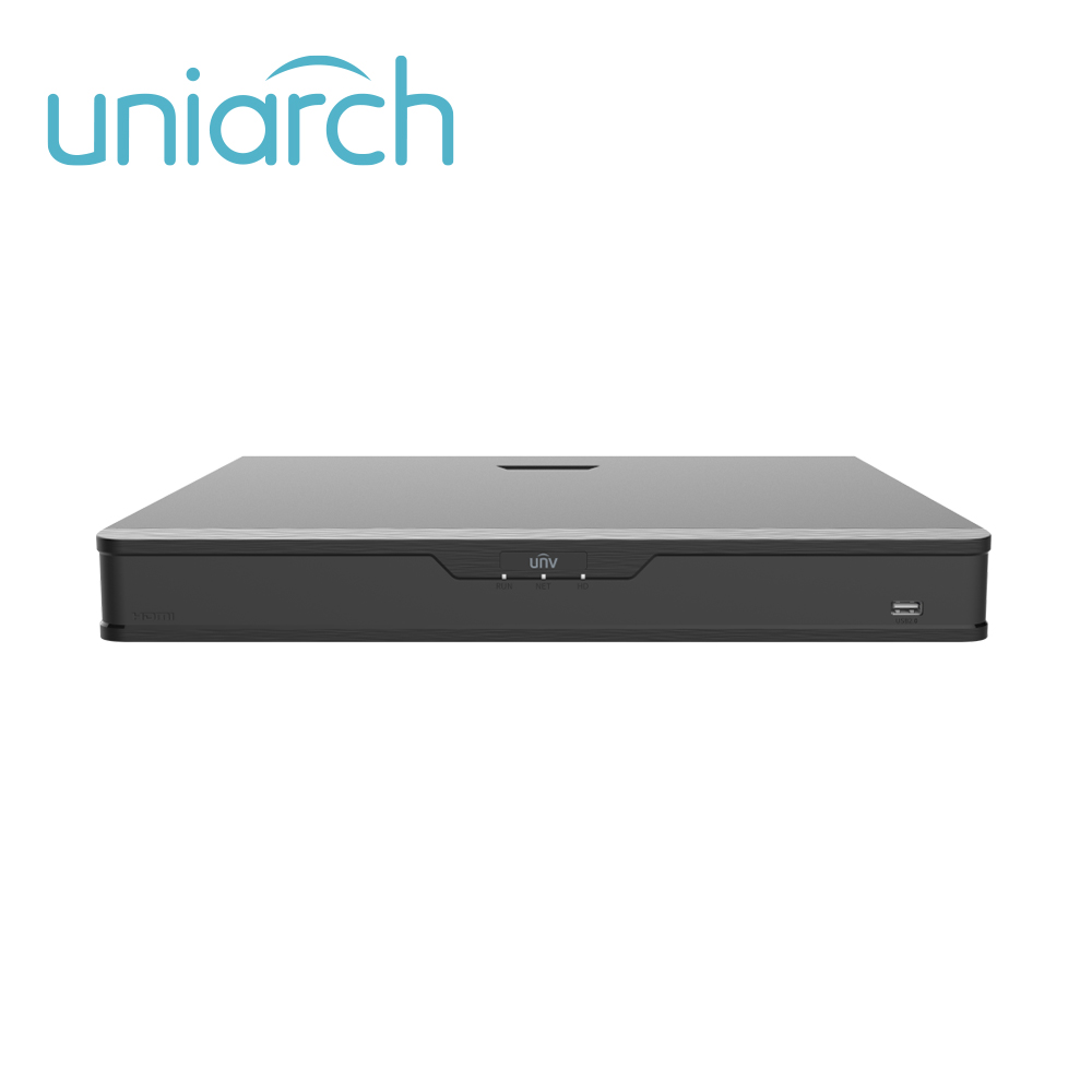 Imagen de DVR UNIARCH XVR302-32Q3 / 36 CANALES /  8MP LITE / H 265 / 32 CANALES ANALOGICOS / 4 CANALES IP / SALIDA SIMULTÁNEA HDMI / VGA / 2 DISCOS DUROS DE  8 TB C/U ( TOTAL 16 TB) / RS485 / ALARMA 4 ENTRADAS / 1 SALIDA / AUDIO SOBRE COAXIAL SOLO CON CÁMARAS UNIARCH (PROTOCOLO UNIVIEW CVI) / 12 VCD.