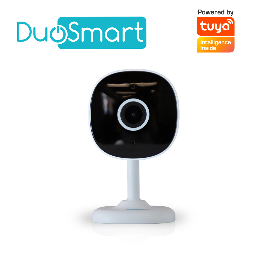 Imagen de CAMARA INTELIGENTE DUOSMART E11 WIFI 2.4 GHZ PARA INTERIOR DE FACIL COLOCACION CON AUDIO BIDIRECCIONAL FULL HD 3MP COMPATIBLE CON APP DUOSMART SOPORTA MEMORIA MICROSD DE HASTA 128 GB (NO INCLUIDA)