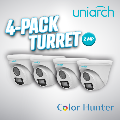 Imagen de 4-PACK TURRET 2MP COLORHUNTER