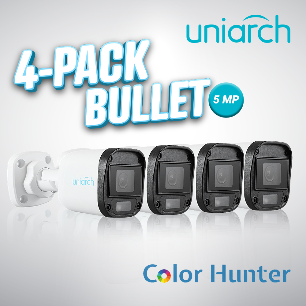 Imagen de 4-PACK BULLET 5MP COLORHUNTER