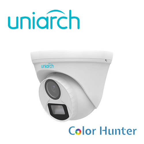 Imagen de CAMARA ANALOGA TURRET COLORHUNTER UNIARCH UAC-T112-F28-W / 2MP / TVI/AHD/CVI: 1080P@30fps / LENTE-2.8MM / DWDR / IR20M / INTERIOR+EXTERIOR / ADMITE-GIRO180GRADOS(HORIZONTAL+VERTICAL) / PLASTICA / IP67 / 3-AXIS / 12 VCD
