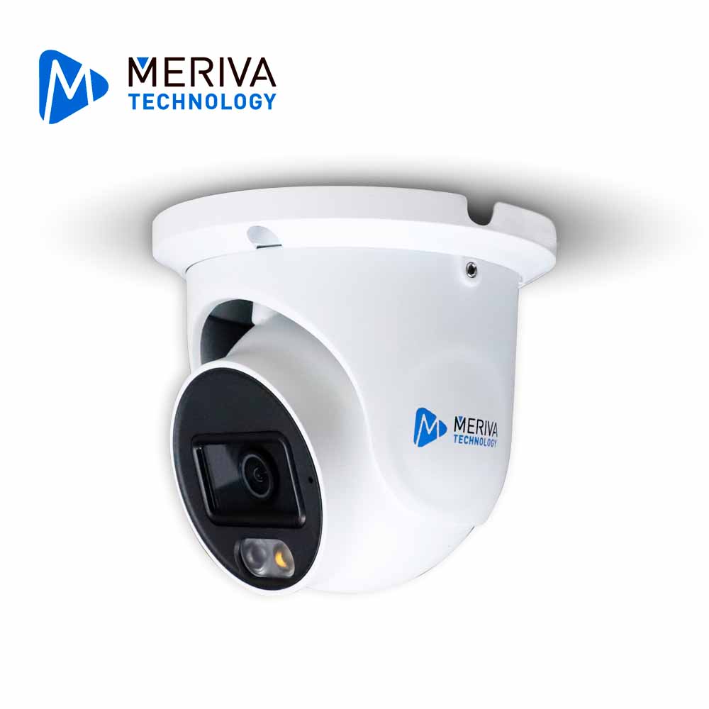 Imagen de CAMARA HD TURRET MERIVA TECHNOLOGY MDL-5302A / 5MP / AHD/TVI/CVI / 2.8MM / ILUMINACION DUAL (20 - 30M IR / 20M LUZ CALIDA) / IP67 / METALICA / 12 VCD / MICROFONO INTEGRADO / COC / AUDIO POR COAXIAL O UTP (SOLO POR TVI) / IMAGEN A COLOR 24/7 / NO COMPATIBLE CON XVR UNIARCH Y UNV